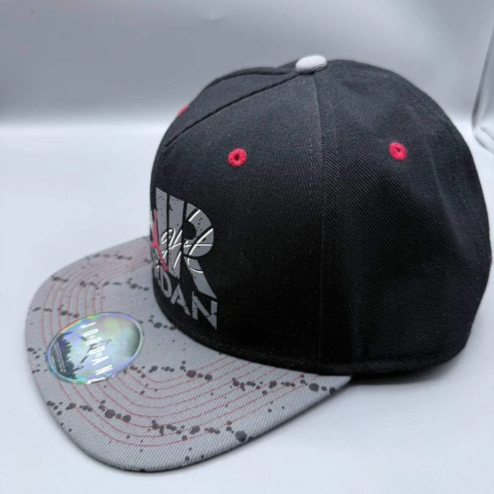 Air Jordan Flight Hat Men Black Gray Jumpman‎ Snap Back Cap